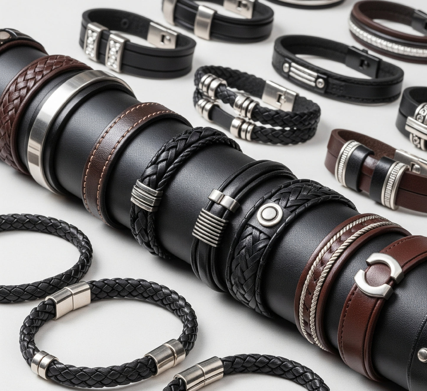 Woman & Man Leather Bracelets